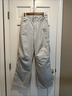 Zara Off-White Cotton Pants
